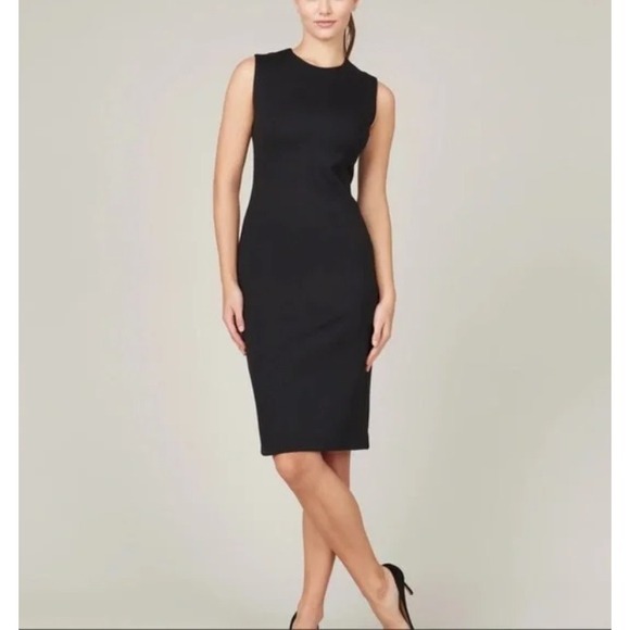 SPANX Dresses & Skirts - Spanx The Perfect Sheath Dress Womens Size S Black Sleeveless Office Career